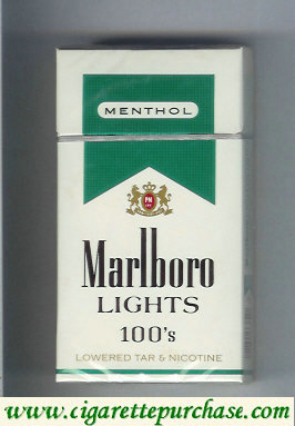 Marlboro Lights Menthol 100s cigarettes hard box